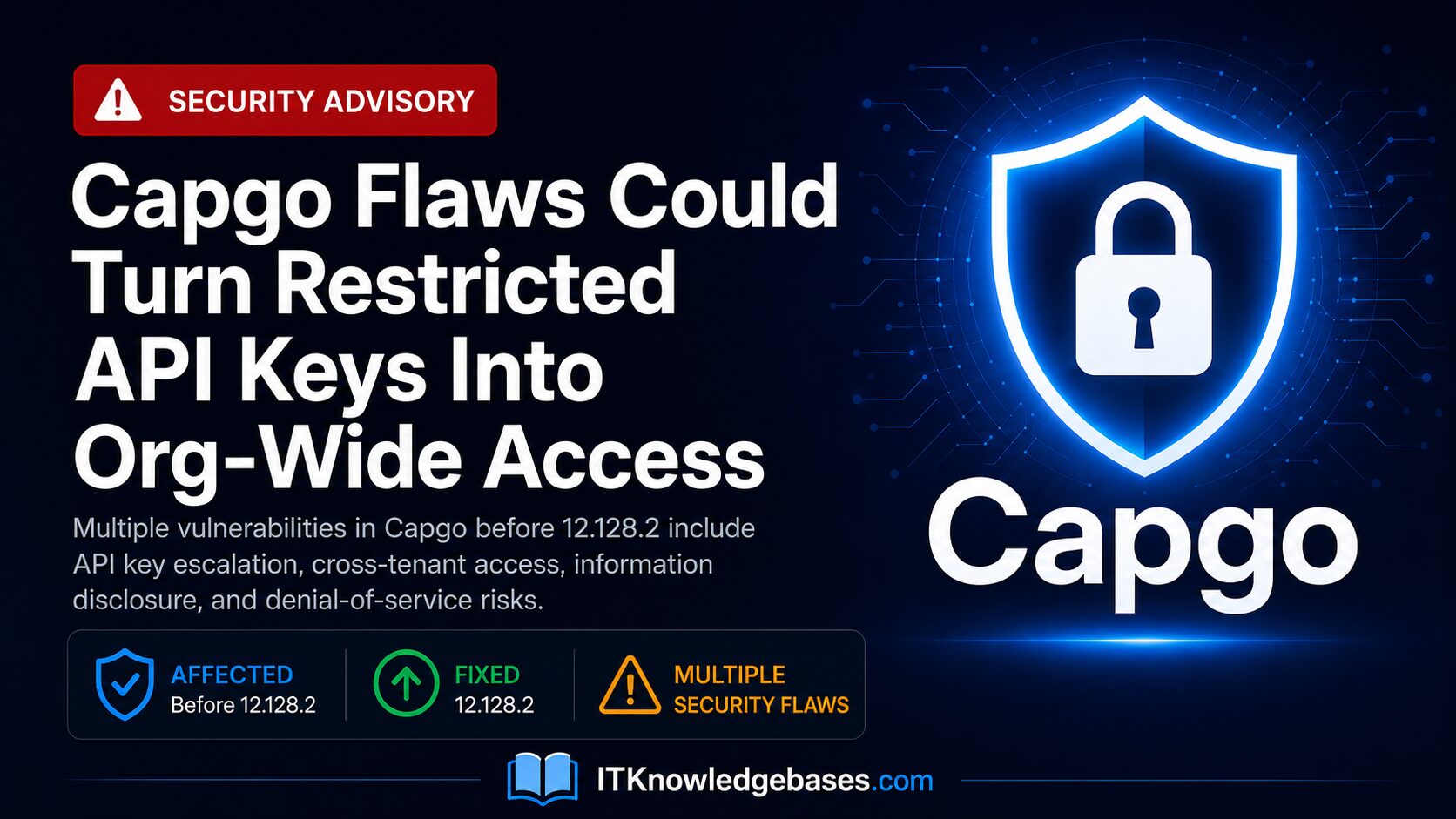 Capgo Vulnerabilities Allow API Key Escalation and Cross-Tenant Access