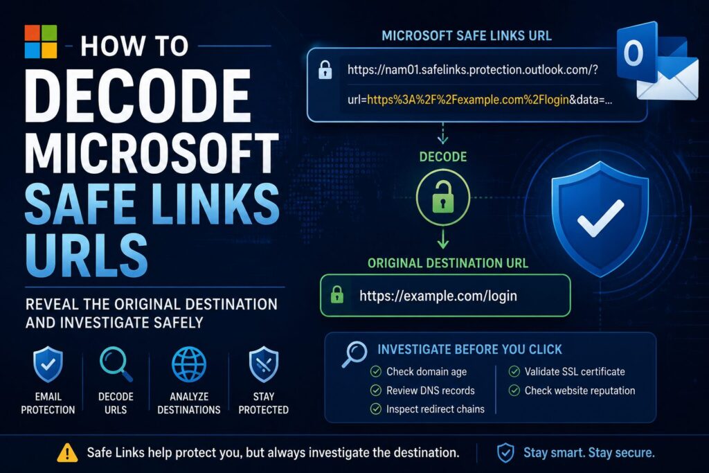 How to Decode Microsoft Safe Links URLs (Step-by-Step Guide)